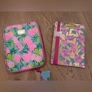 Lilly Pulitzer Pink and Green Floral Office Stationery